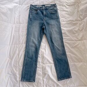 Anthropologie | Pilcro Superscript High Rise Straight Leg  Blue Jeans Size 29